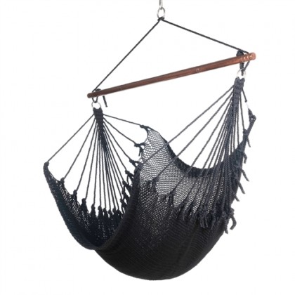 CARIBBEAN HAMMOCK CHAIR JUMBO (Black) - from Hammocks of Americas