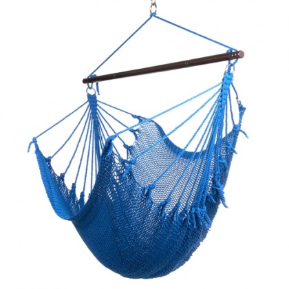 CARIBBEAN HAMMOCK CHAIR JUMBO (Blue) - from Hammocks of Americas
