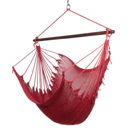 CARIBBEAN HAMMOCK CHAIR JUMBO (Red) - from Hammocks of Americas