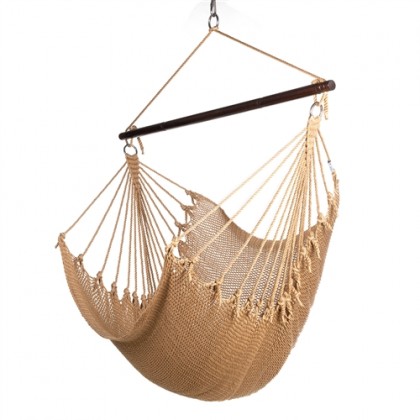 CARIBBEAN HAMMOCK CHAIR JUMBO (Tan) - from Hammocks of Americas