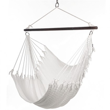 CARIBBEAN HAMMOCK CHAIR JUMBO (White) - from Hammocks of Americas