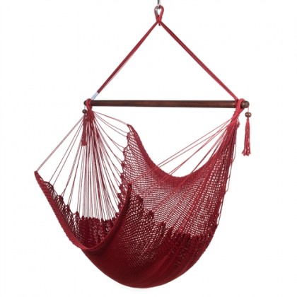 CARIBBEAN HAMMOCK CHAIR LARGE (Red) - from Hammocks of Americas