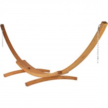 Caribbean Hammock Stand Cypress Wood Arc (STAINED) - from Hammocks of Americas